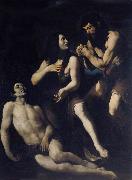 CARACCIOLO, Giovanni Battista Lamentation of Adam and Eve on the Dead Abel Sweden oil painting artist